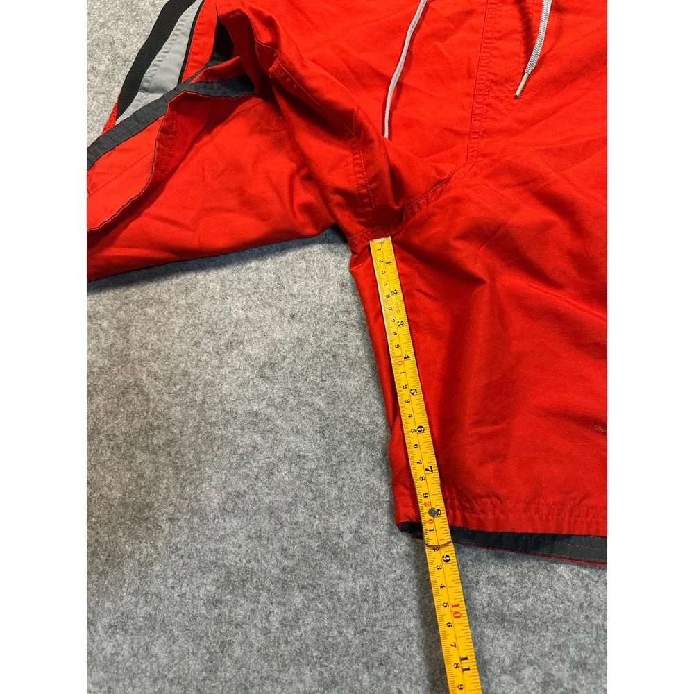 Nike Swim Board‎ Shorts XL Red Grey Colorblock Quick Dry Polyester